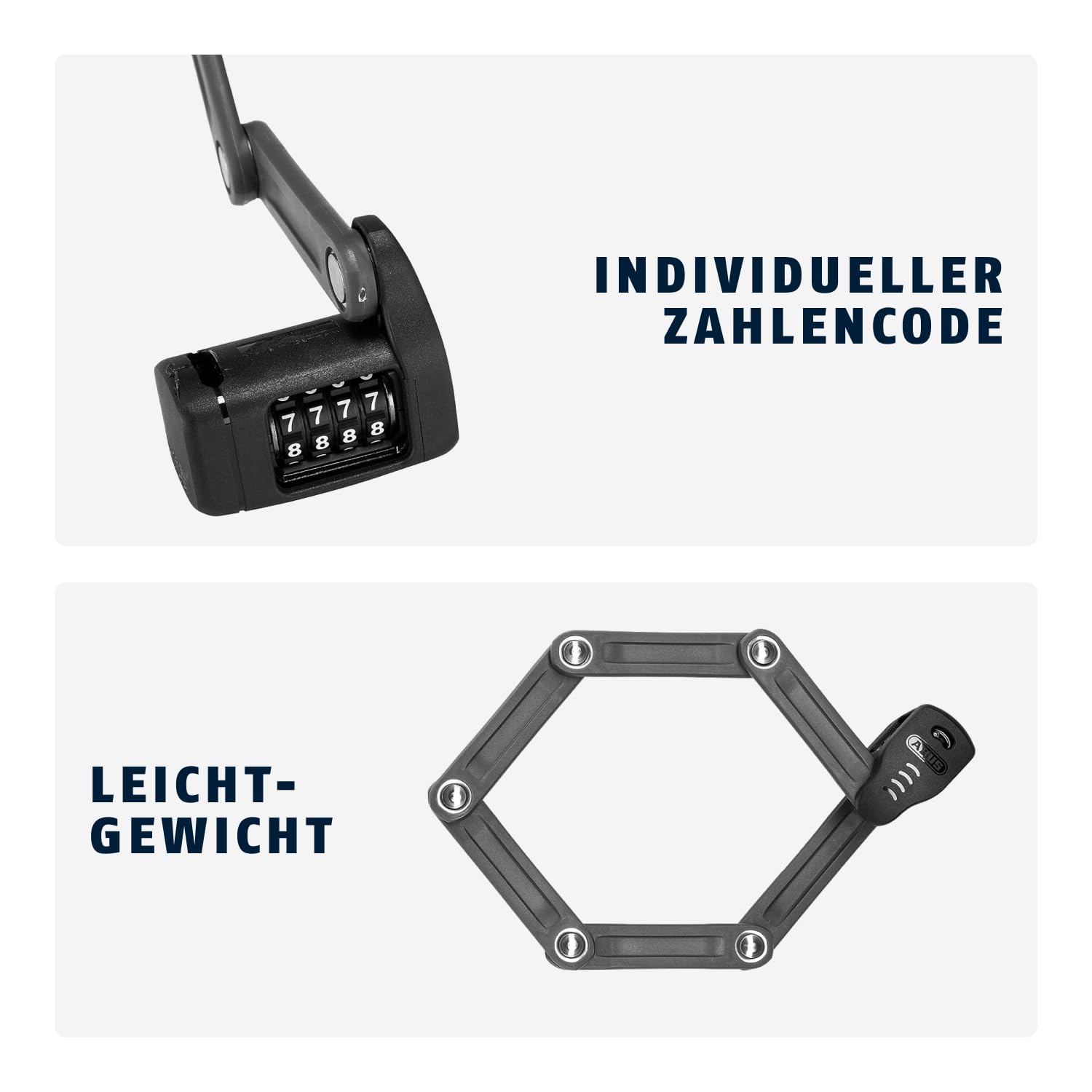 ABUS Faltschloss Bordo Lite 6055C SH - mit Halterung und Zahlencode - Extra-leichtes Zahlenschloss aus Spezialstahl - ABUS-Sicherheitslevel 7 - 85 cm - Rot 4