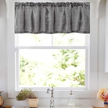 Amazon Com Lined Luxury Faux Silk Floral Embroidered Grommet Top