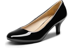 DREAM PAIRS Women's Luvly Bridal Wedding Party Low Heel Pump Shoes