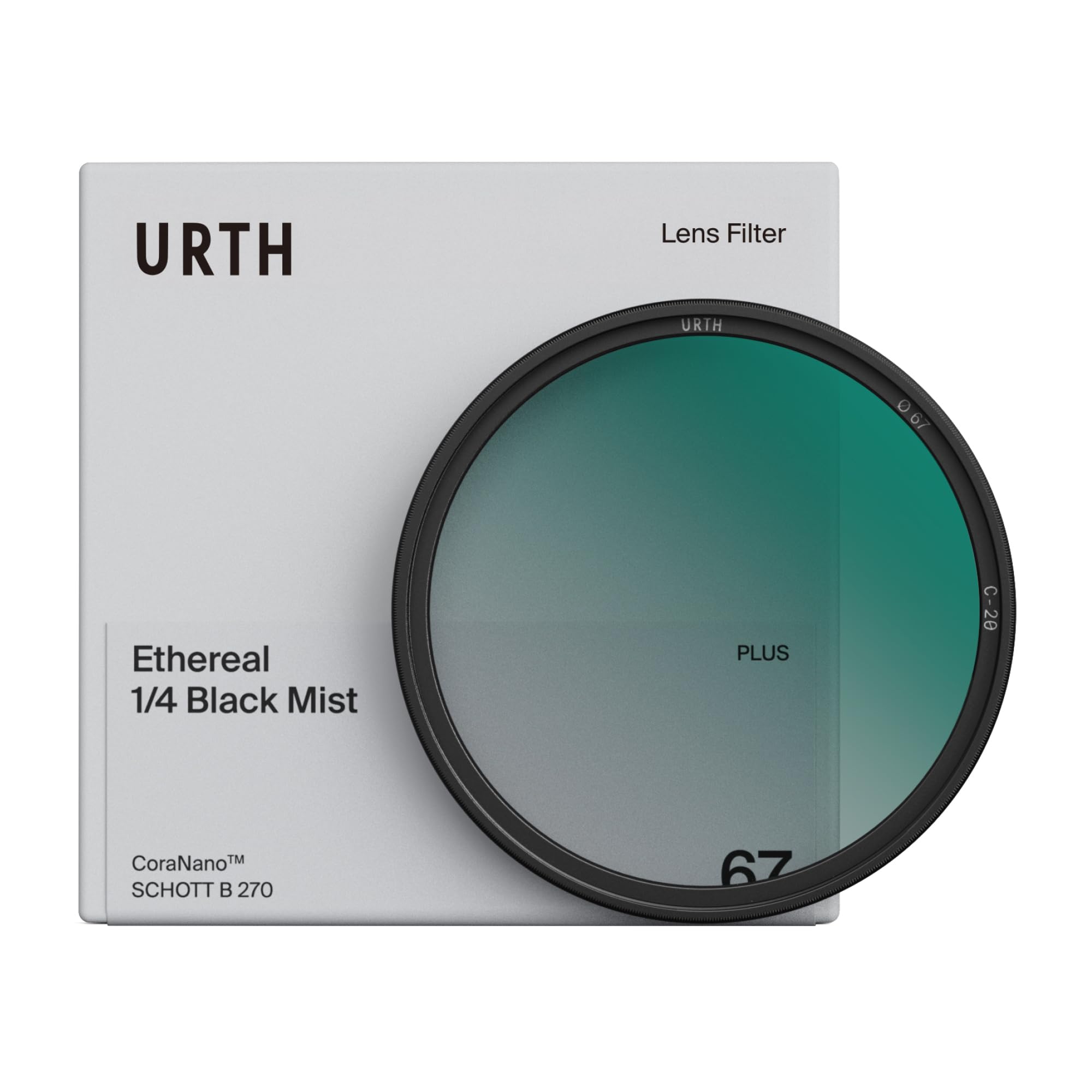 Urth 95mm Ethereal Black Mist ¼ Diffusion Lens Filter (Plus+) — Cinematic Effect, 20-Layer Nano-Coated Black Mist Light Diffusion Particles