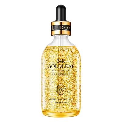 Cocohot 24k Gold Hyaluronic Acid Face Serum Hydrating Even Skin Tone Anti-Aging Night Serum