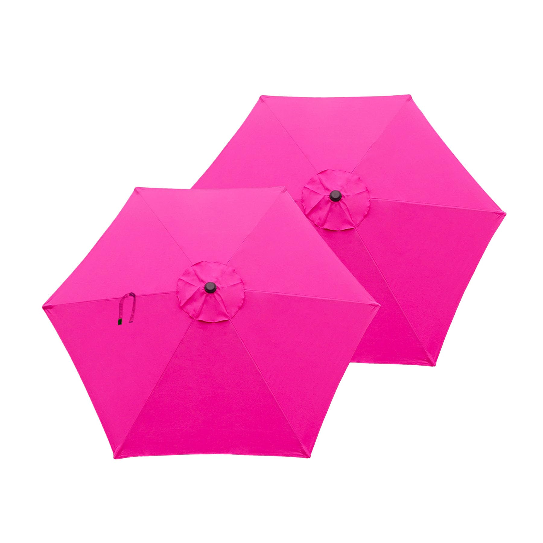 Photo 1 of Goodgoods 9ft Patio Umbrella Replacement Canopy Market Umbrella Top Outdoor Umbrella Canopy for 6 Ribs(only Canopy) Pink (2pcs/package)