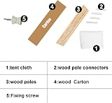 Trafagala Kids Teepee Play Tent 120x120cm 130cm High Indoor Outdoor view 2