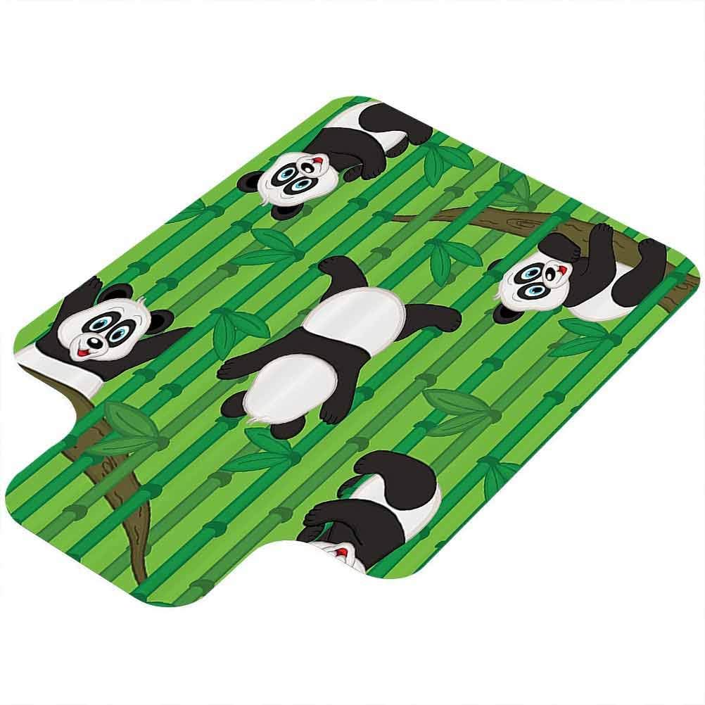 Alfombra para silla para alfombras, Happy Playful Pandas Escalada en