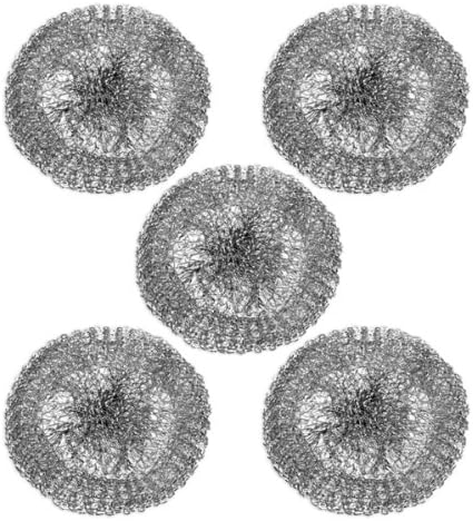 5pc Stainless Steel Mesh Power Scouring Pads