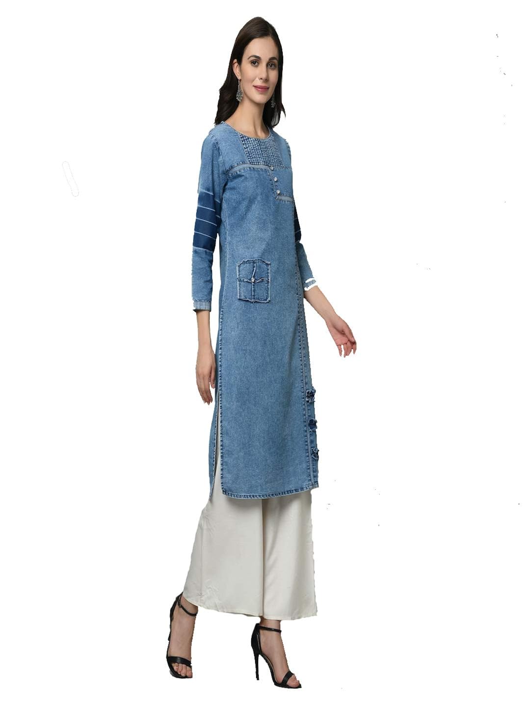 denim designer kurti