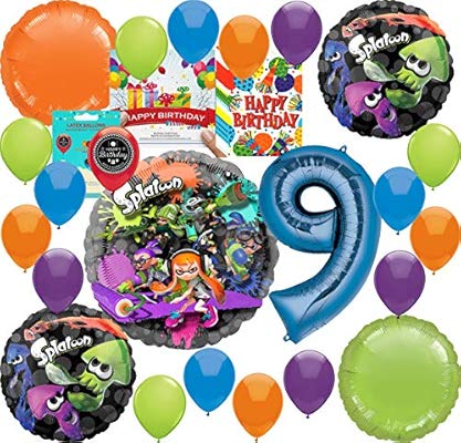 Amazon Com Splatoon Party Supplies 9th Birthday Balloon