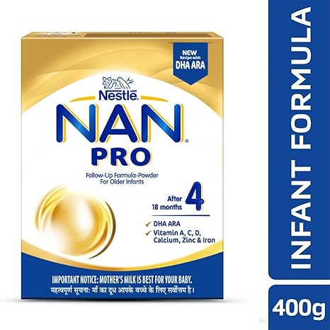 Nestle Nan Pro 4 Follow-Up Infant Formula Powder, After 18 months, 400g