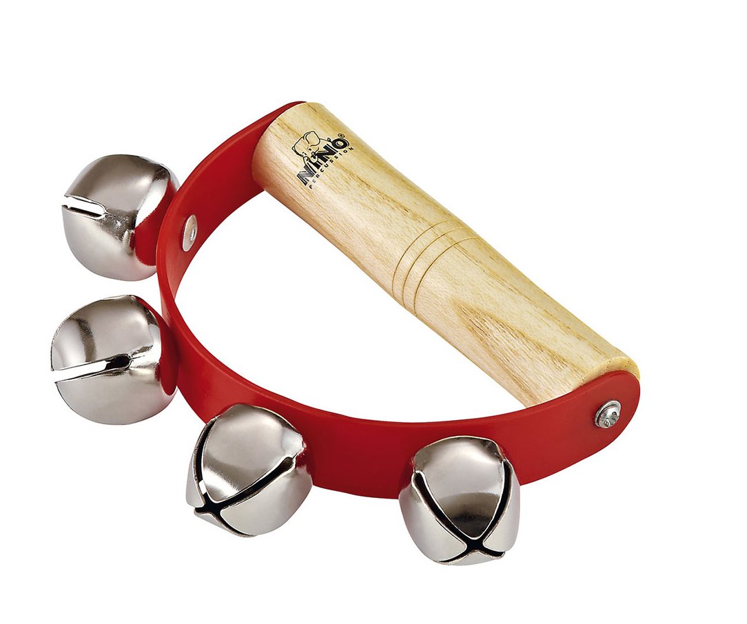 Nino Percussion Kids' Sleigh Bells for Christmas Caroling, School Band Performances, and