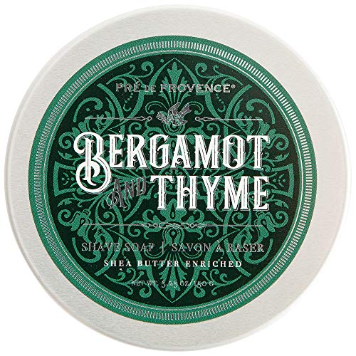 Pre de Provence Bergamot & Thyme Men's Fragrance Collection, Shave Soap in Tin,…