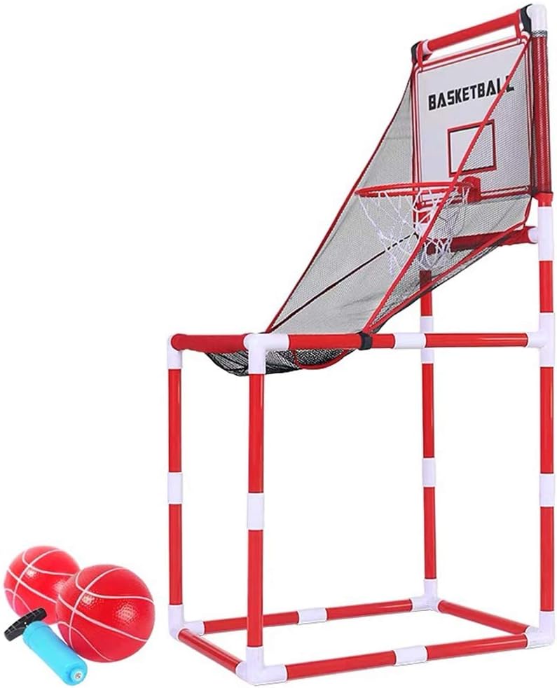 Ygo Basketball Arcade Game Basketball Hoop Shot Creator Indoor Basketball for Kids Home Basketball Court Includes 2 Balls and Inflator Adjustable Height : Sports & Outdoors