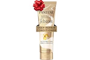 Pantene Miracle Rescue Deep Conditioner with Melting Pro-V Pearls - For Dry, Damaged, or Color-Treated Hair - Intense Moisture & Repair - 8.0 Oz