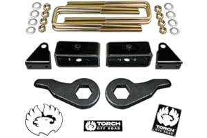 TORCH OFF ROAD TORCH 3" Front 2" Rear Lift Leveling Kit For 2001-2010 Chevy GMC Sierra Silverado 2500HD 2500 3500