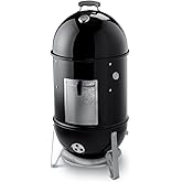 Weber Smokey Mountain Cooker 18", Charcoal Smoker (721001) Black