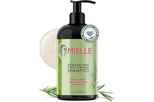 Mielle Organics Rosemary Mint Hair Strengthening Biotin Shampoo - Moisturizing Hair Shampoo for Women and Men to Gently Cleanse, Repair & Protect Strands (12 oz)