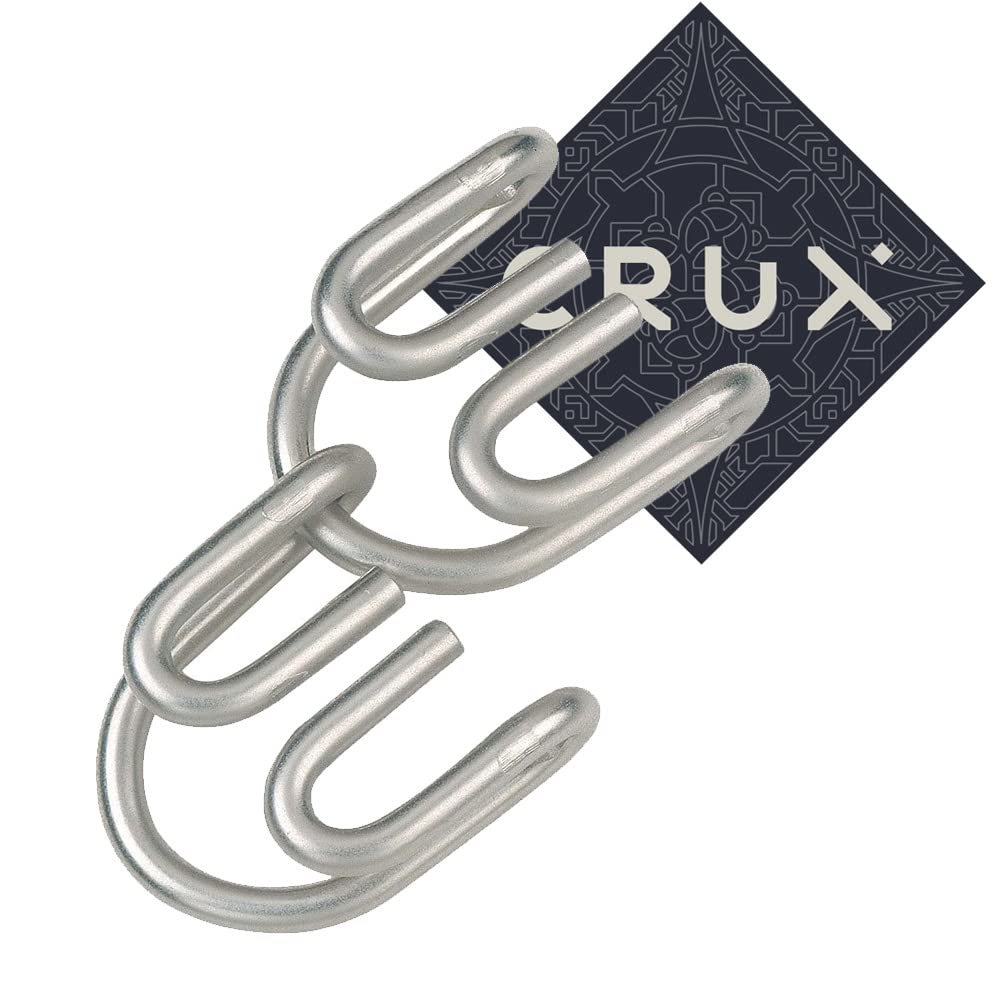 Hanayama Cast Devil Puzzle - Level 5 of 6 - Very Difficult - Includes Crux Sticker