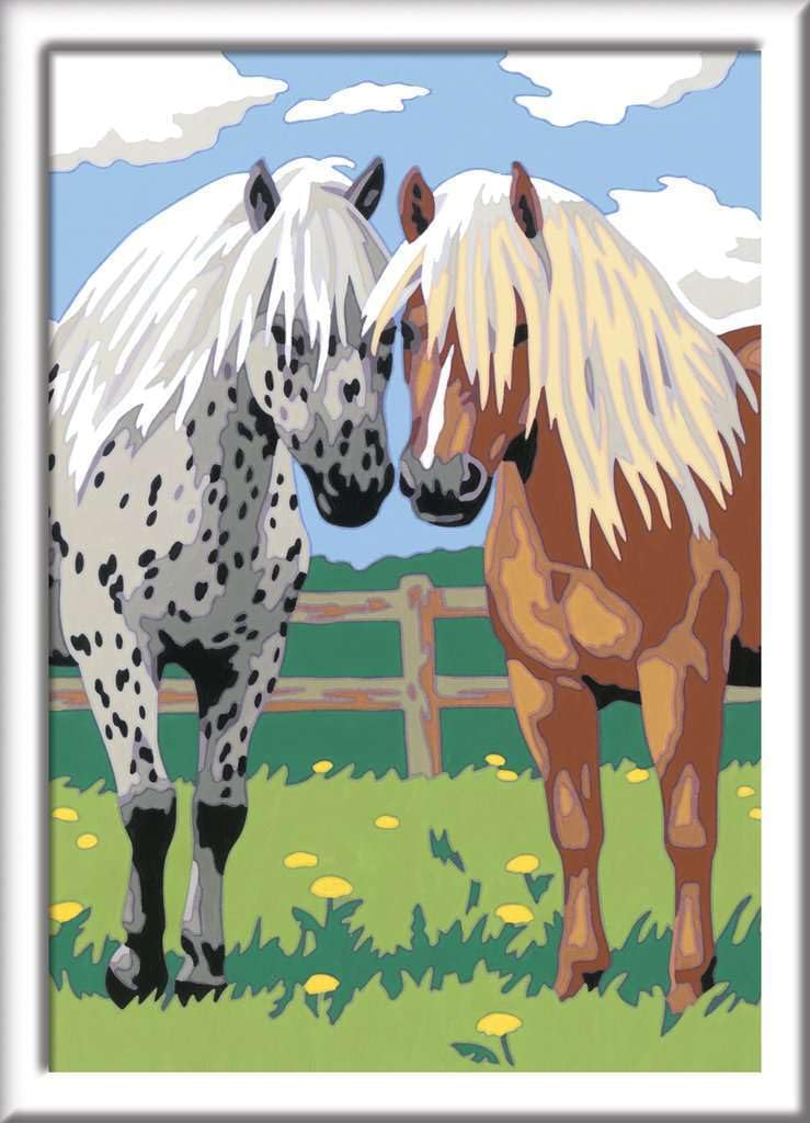 Ravensburger 285662 "Happy Horses Painting By Numbers Set