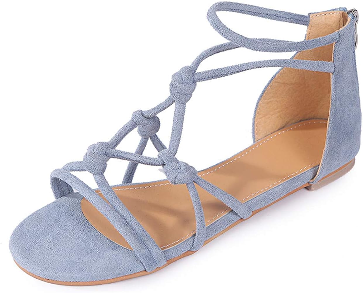 light blue gladiator sandals