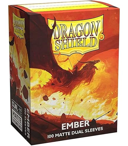 Dragon Shield Matte Dual Card Sleeves - 100 Count, Opaque With Black Interior, For Pokmon, MTG & Dragon Shield Matte Dual Card Sleeves - 100 Count, Opaque With Black Interior, For Pokmon, MTG &