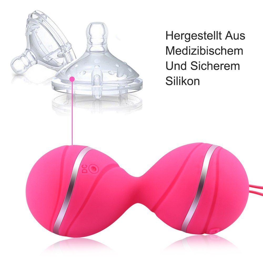 Vibratoren Liebeskugeln mit Vibration,Kegal Balls mit Fernbedienung für Frauen Beckenbodentrainer,Wasserdicht