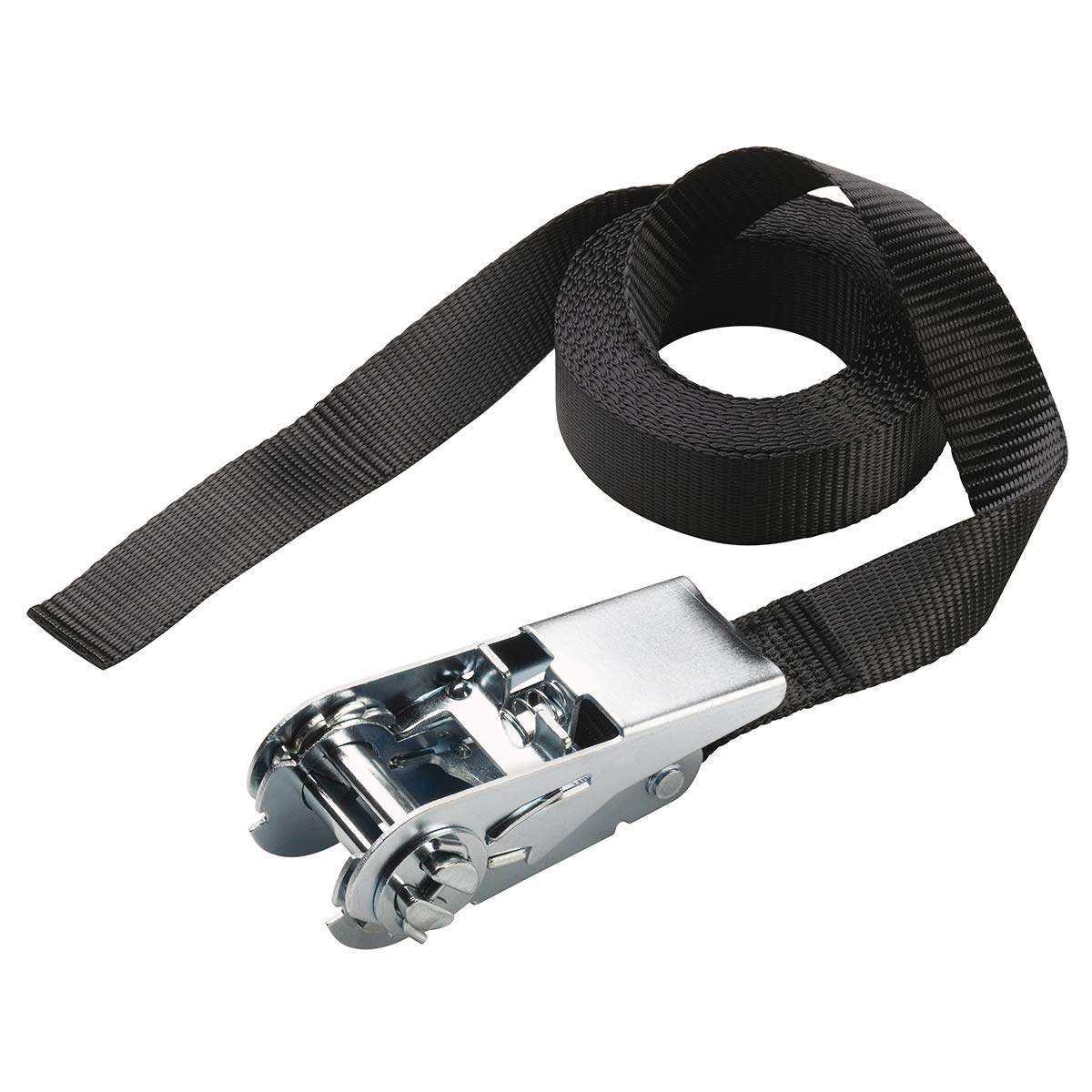 Master Lock 3108EURDAT Certified Ratchet Strap, Black, 5m x 25mm Strap