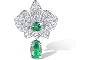 Santuzza Sterling Silver Gemstone Flower Pendant for Women