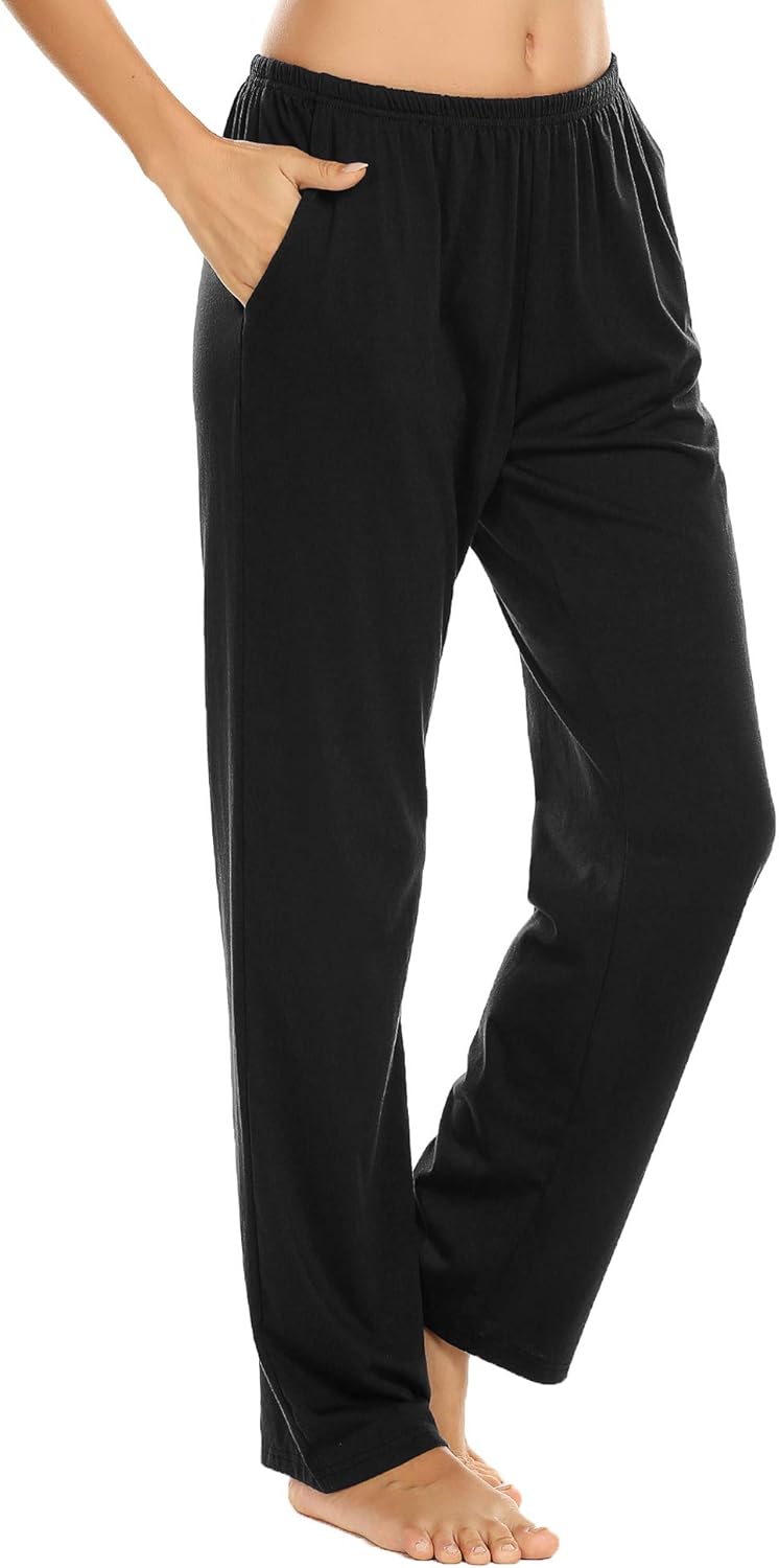 Ekouaer Pajama Pants Women’s Casual Lounge Pants Soft Cotton Sleepwear Pj Bottoms S-XXL at  Women’s Clothing store