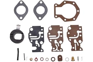 MARKGOO 0439073 Carburetor Rebuild Kit Replacement for Johnson Evinrude Outboard Engine 6 8 9.9 10 14 15 20 25 30 35 HP Carb Repair Parts Sierra 18-7219 439073 436359 438397 431897 436824 398508