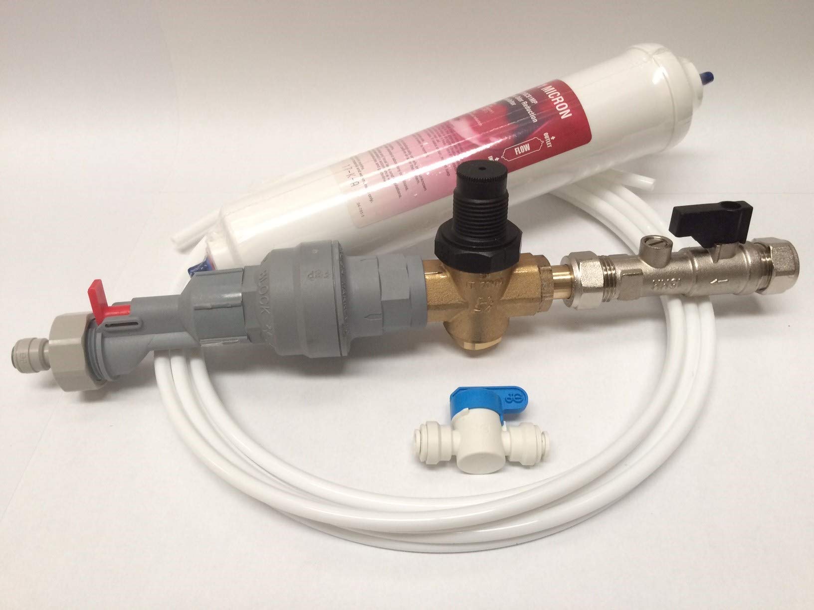 ColdWaterCoolers.com Multicolor Water Dispenser Install Rail Kit with Filter, WRAS Approved, Plumbed, Textured Finish