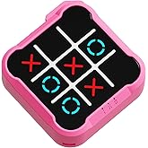 Electronic Tic Tac Toe Game, 4-in-1 Handheld Puzzle Tic Tac Toe Bolt Game, Portable Travel Board Game for Car Ride, Education