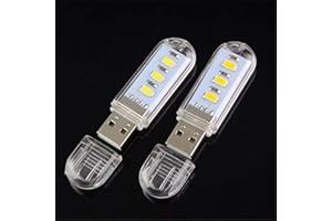 Convenient and Practical 2 Mini Portable 3 LED Night Light USB Lamp for PC Laptop Reading