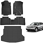 for Honda CRV Floor Mats 2012 2013 2014 2015 2016(Fit for LX & SE & EX & No subwoofer), TPE All Weather Custom Car Floor Mat Cargo Trunk Liner for Accessories(Not Fit for CR-V Touring&EX-L)
