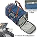 Airline Approved Soft Sided Pet Carrier by Mr. Peanut's, Low Profile Travel Tote with Fleece Bedding, Premium Zippers & Metal Safety Clasp, Under Seat Compatibility, Perfect for Cats and Small Dogs
