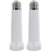 Light Socket Extender, E26/E27 Light Bulb Socket Extender Standard Medium Base, 5.31 inch LED Light Bulb Extension Socket Adapter for Screw in Ceiling Fan Light Socket Fan Extender