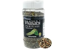 Furikake Seasoning Japanese with Wasabi (2.47oz) - 1 Bottle, Seaweed Seasoning Furikake/Nori Seasoning/Japanses Furikake Rice Seasoning/Nori Furikake Seasoning/Onigiri Seasoning/Rice Ball Seasoning/TAKAOKAYA KINJIRUSHI BRAND