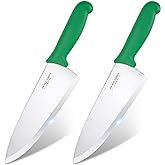 BOLEXINO 8 inch Japanese High Carbon Stainless Steel Chef Knife Set, Professional Extra Sharp Wide Cook Knife with Non-slip Ergonomic Handle, for Kitchen Home Restaurant