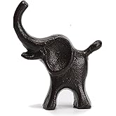 BRASSTAR Cast Iron 3.5'' Elephant Statue Paper Weights Cute Animal Figurine Big Ears Desk Office Home Decor TQGJPT165