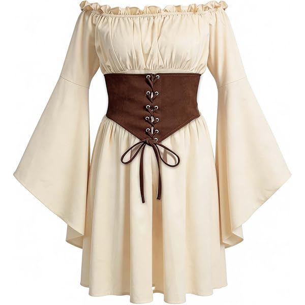 Amazon.com: Eunchaes Women's Renaissance 5 pcs fairy dress costume Medieval  Victorian Peasant Cottagecore 1700s Dress(Z3768BK,S) : Clothing, Shoes &  Jewelry