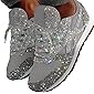 GUAGLL Women's Shoes Sequined Casual Shoes Breathable Rhinestone Large Size Platform Sneakers