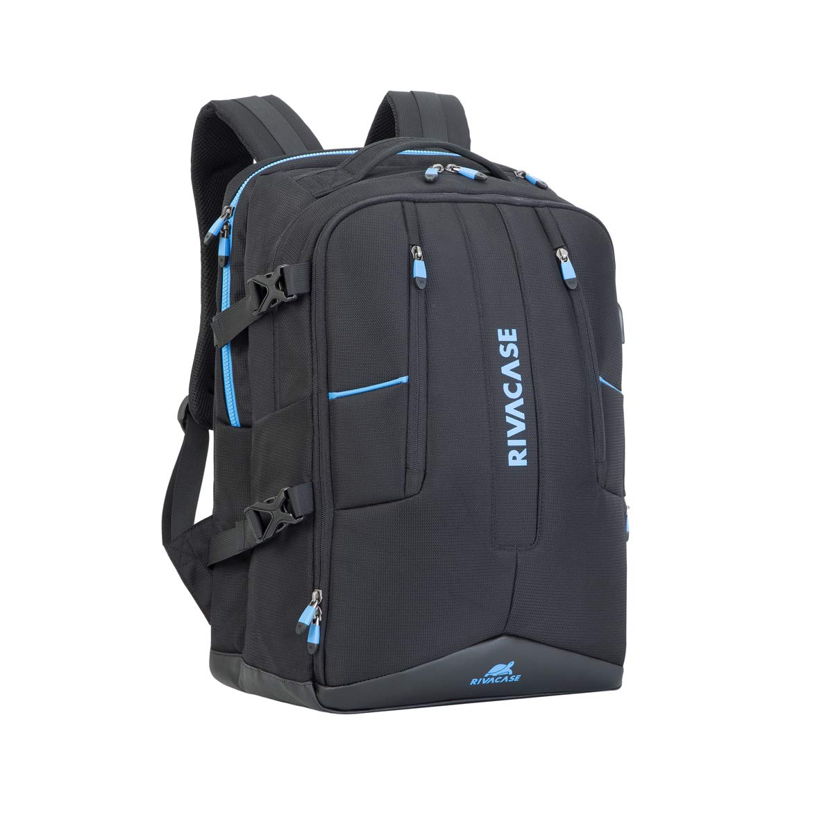 Rivacase 7860 17.3 "Backpack Black, Blue – Case (for Tablet Backpack, 43.9 cm (17.3"), Shoulder Strap for Shoulder, 1.25 Kg, Black, Blue)