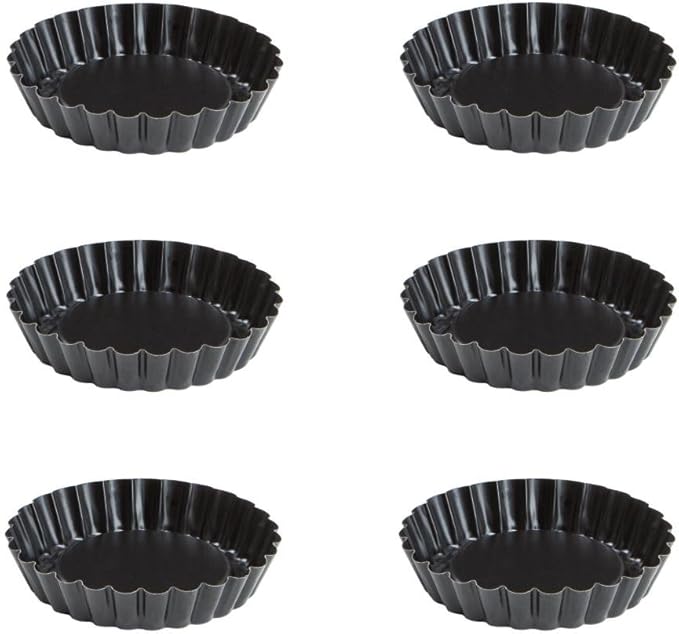 culinario 6Piece Mini Cake Tin, Tartlet Tins, ILAG NonStick Coating