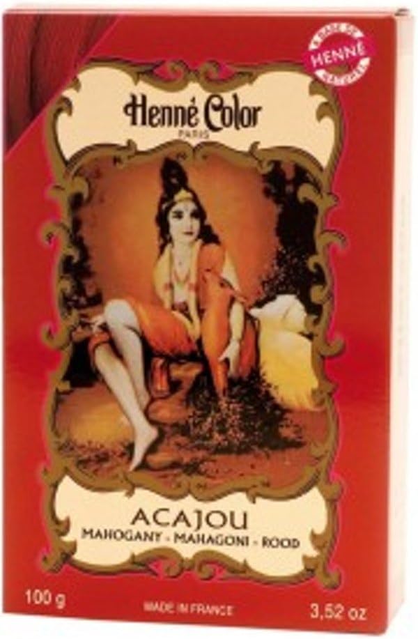 Henne Color Acajou Mahogany Hair Colour Powder 100g Natural Henna Dye