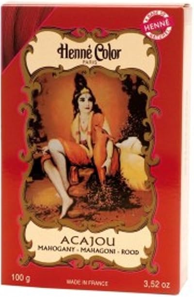 Henne Color Acajou Mahogany Hair Colour Powder 100g Natural Henna Dye