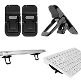 JJUNW 2 Pcs Keyboard Riser, Double Gear Adjustable Keyboard Stand for Desktop Lift Laptop Feet, Invisible Keyboard Feet Suitable for Most Laptops Tablet Computer