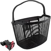 Sunlite HD Plastic Quick Release Basket | Sunlite HD Plastic QR Bicycle Basket - Heavy-Duty, Rustproof, Quick-Release