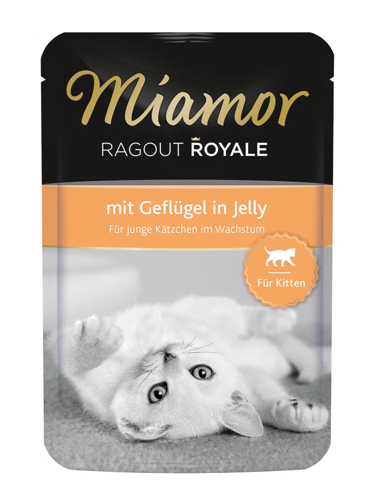 Miamor Ragout Royal Cat Food for Kitten with Poultry 100 g Pack of 22 (22 x 100 g)