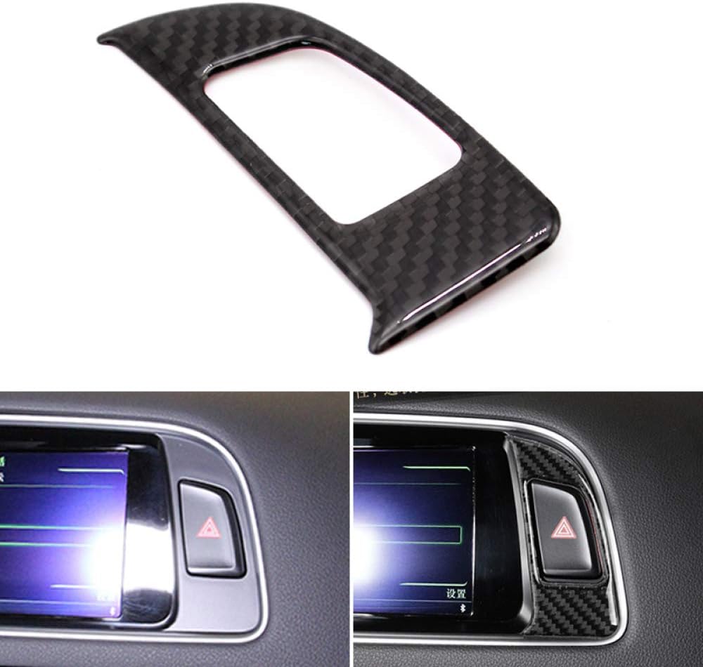 GLEETIEZ Carbon Fiber Car Styling Navigation Dashboard Panel Warning Light Cover Trim,for Audi Q5 2009 2010 2011 2012 2013-2017