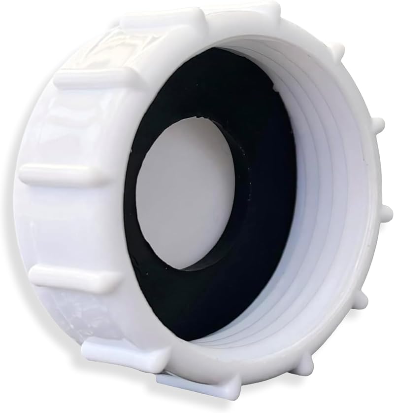 PlumbEZ Universal 32mm Blanking Cap & Washer White – Sink/Washing Machine Cap
