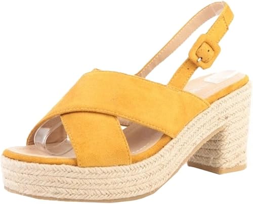 espadrille block heel sandals
