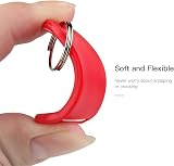 Lefute Key Tags Pack of 10 with Labels 2 x 0.87 x 0.12 in Plastic Covers view 2